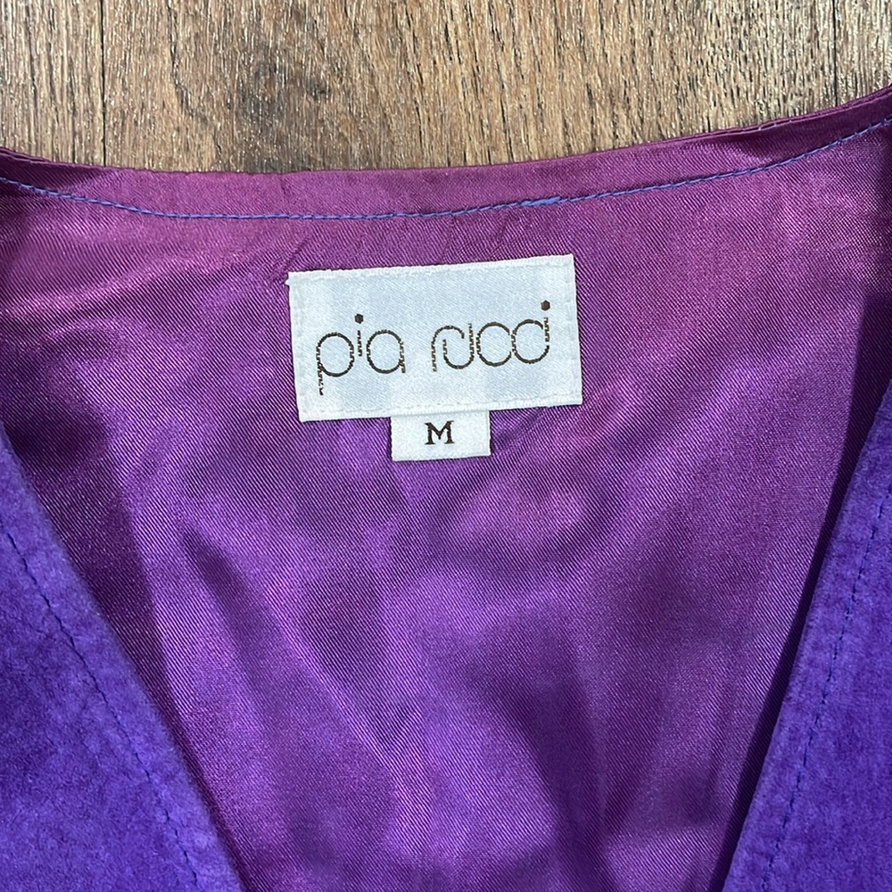 Vibrant Purple Suede Vest - Picture 3 of 3